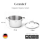 Кастрюля Granhel Stainless steel 18/10 28
