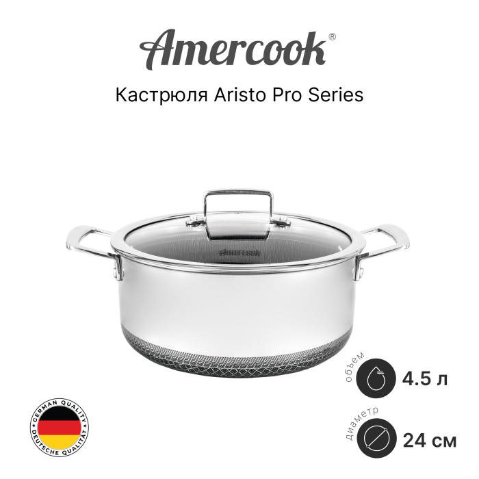 Кастрюля Amercook Aristo Pro Series 24