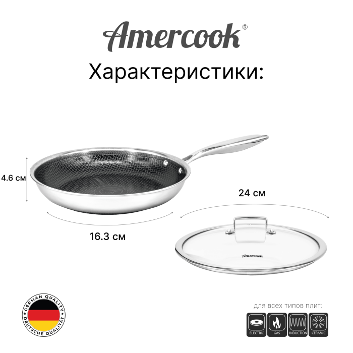 Сковорода Amercook Aristo Pro Series 24