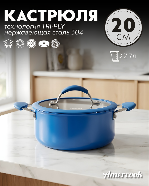 Кастрюля Amercook ARISTO NEO Series 20