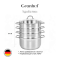 Пароварка трехъярусная Granhel Stainless steel 18/10 28