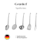 Набор поварёшек Granhel Stainless steel 18/10 6 PCS