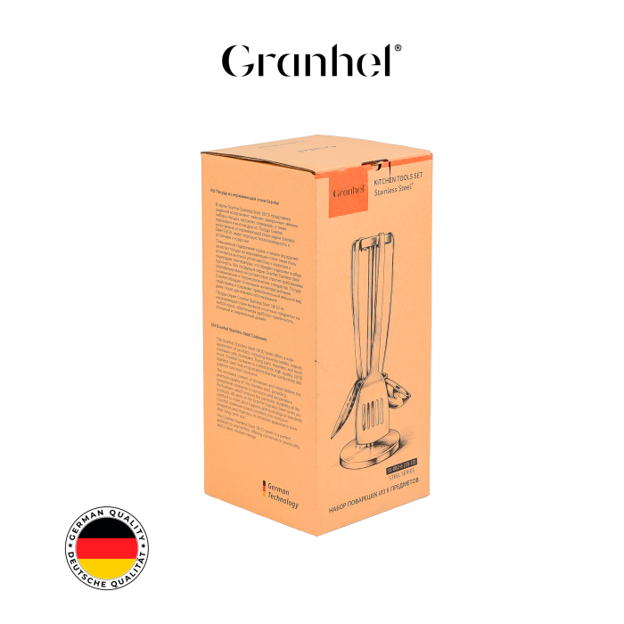 Набор поварёшек Granhel Stainless steel 18/10 6 PCS