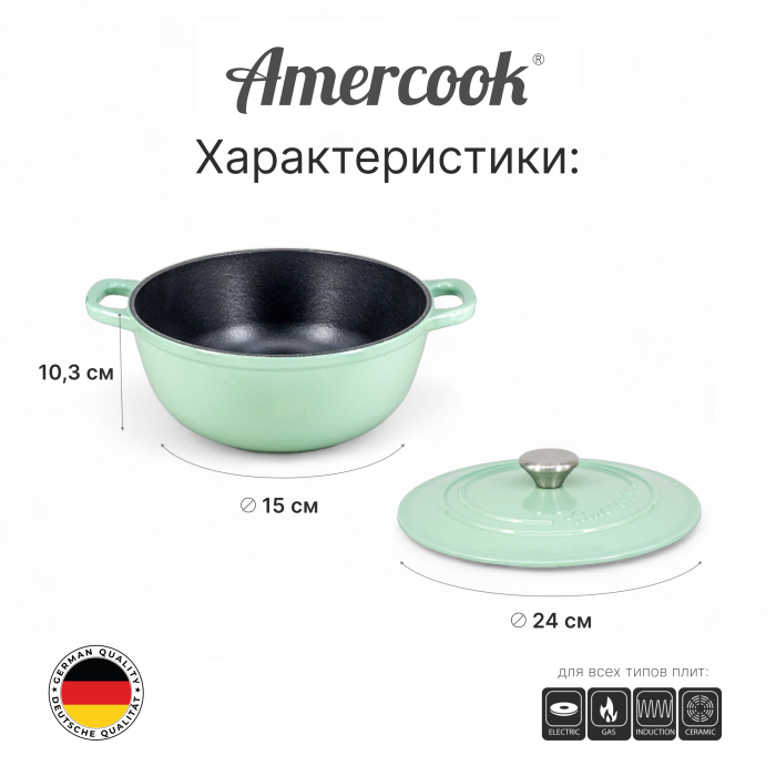 Набор посуды из чугуна Amercook Cast Iron Series